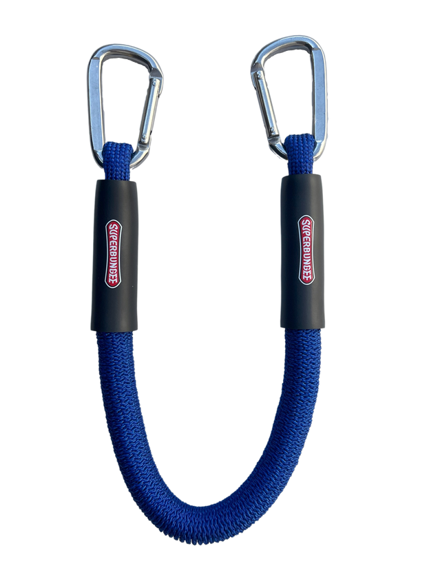 12-Inch Marine Grade with Stainless Steel Hooks - Blue