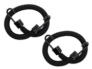 2-Pack: 18 Inch Stretchy Body Bungee Cord Set - 25" w/no-scratch hooks-Stretch to 8.7 Feet!
