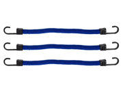 3-Pack: 12 Inch SuperBungee Cord Set - Stretch to 6 Feet!!