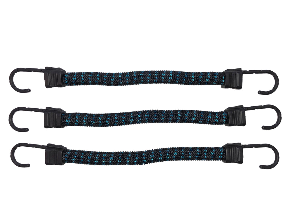 3-Pack of 8 Inch Bungee Cords  Buy 8-Inch Small Bungee Cord 3 Pack –  SuperBungee Products