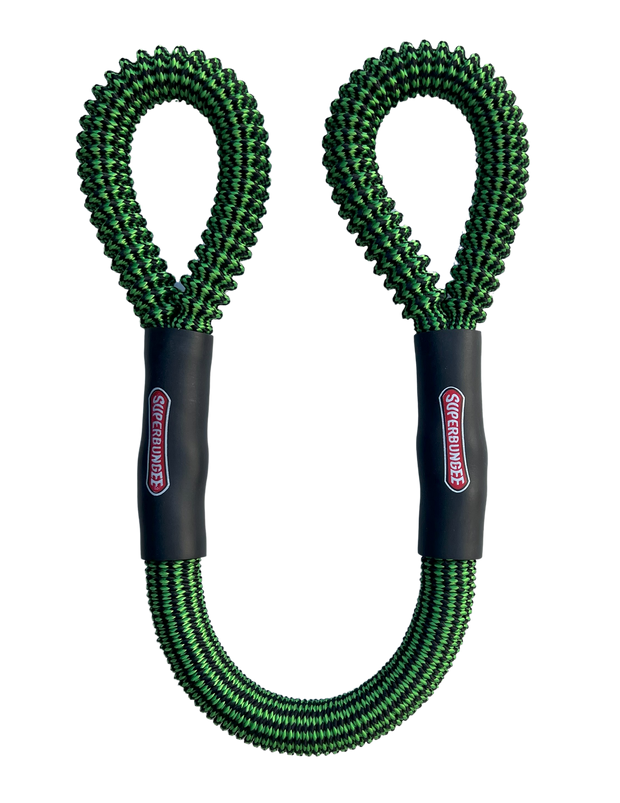 8-Inch Marine Grade with Cleat Loop Ends - Green/Black