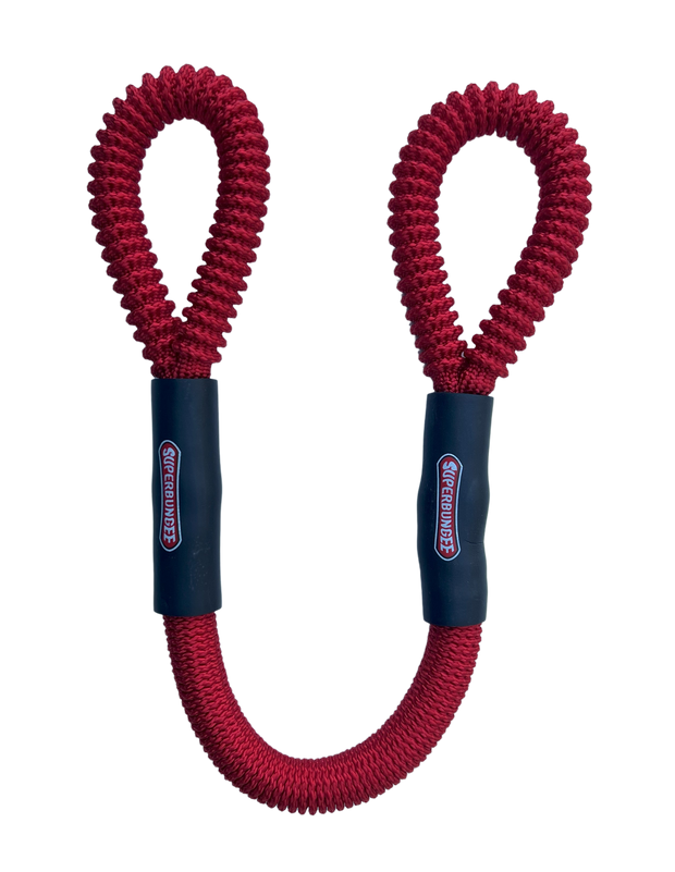 8-Inch Marine Grade with Cleat Loop Ends - Red
