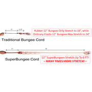 3-Pack: 4 Inch Mini Bungee Cord Set