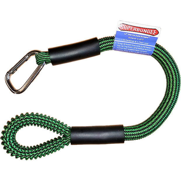 15-pack 9-inch Rubber Bungee Cords with Carabiner UK