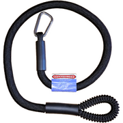 48 inch Marine SuperBungee (60 inches incl ends) - 550% Stretch to 264 inches (23 FEET) - Choice of Stainless Steel Carabiners or Cleat-Loop Ends