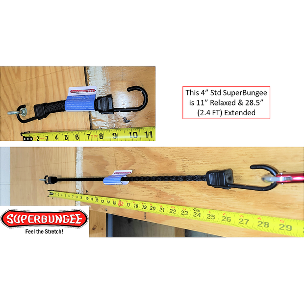 Bungee Cord with 4 Hooks